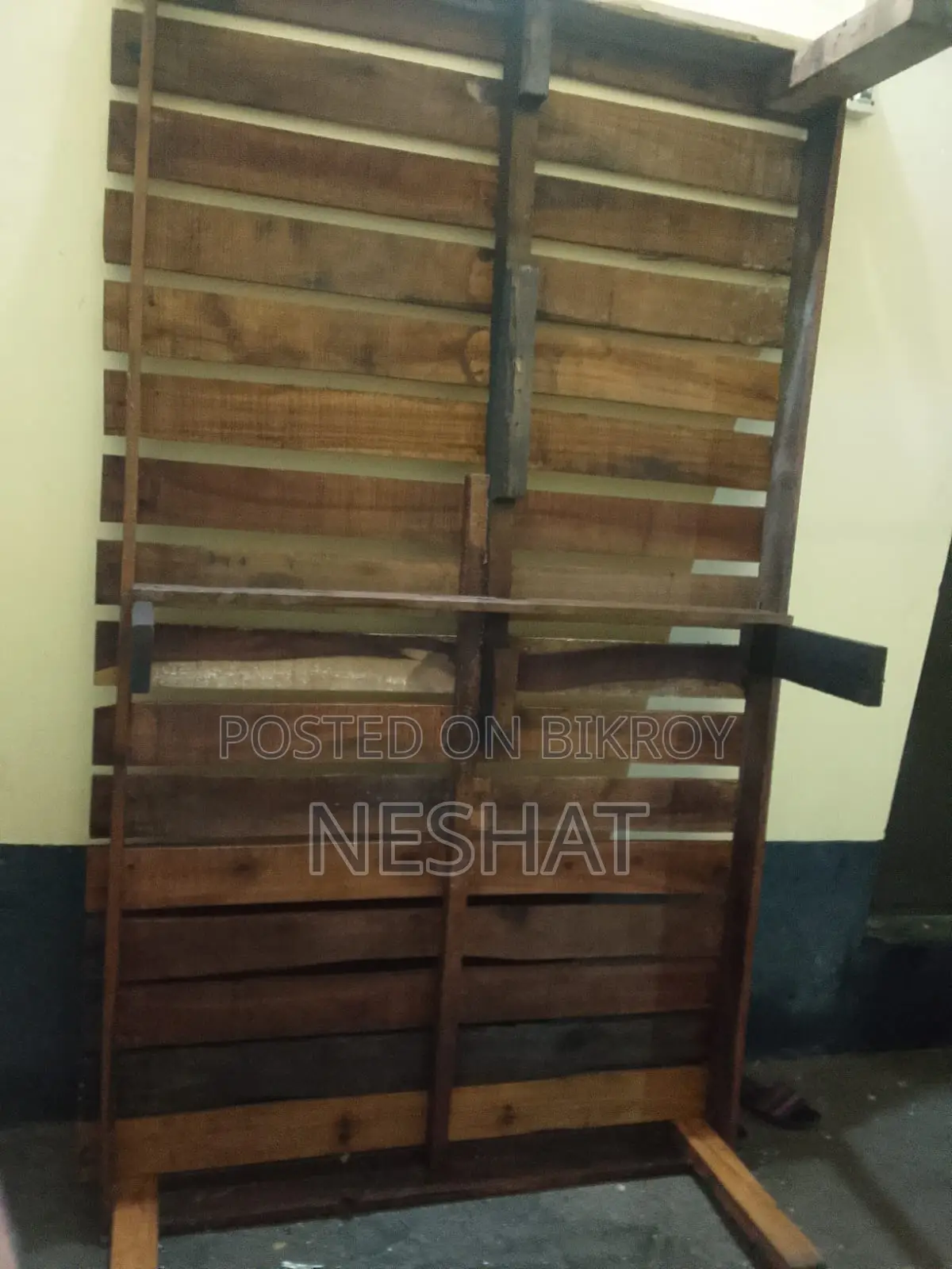 A wooden stool