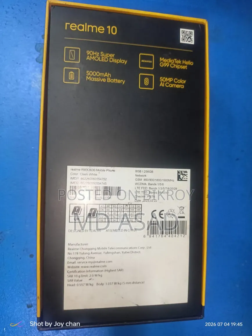 Realme 10 256 GB Silver