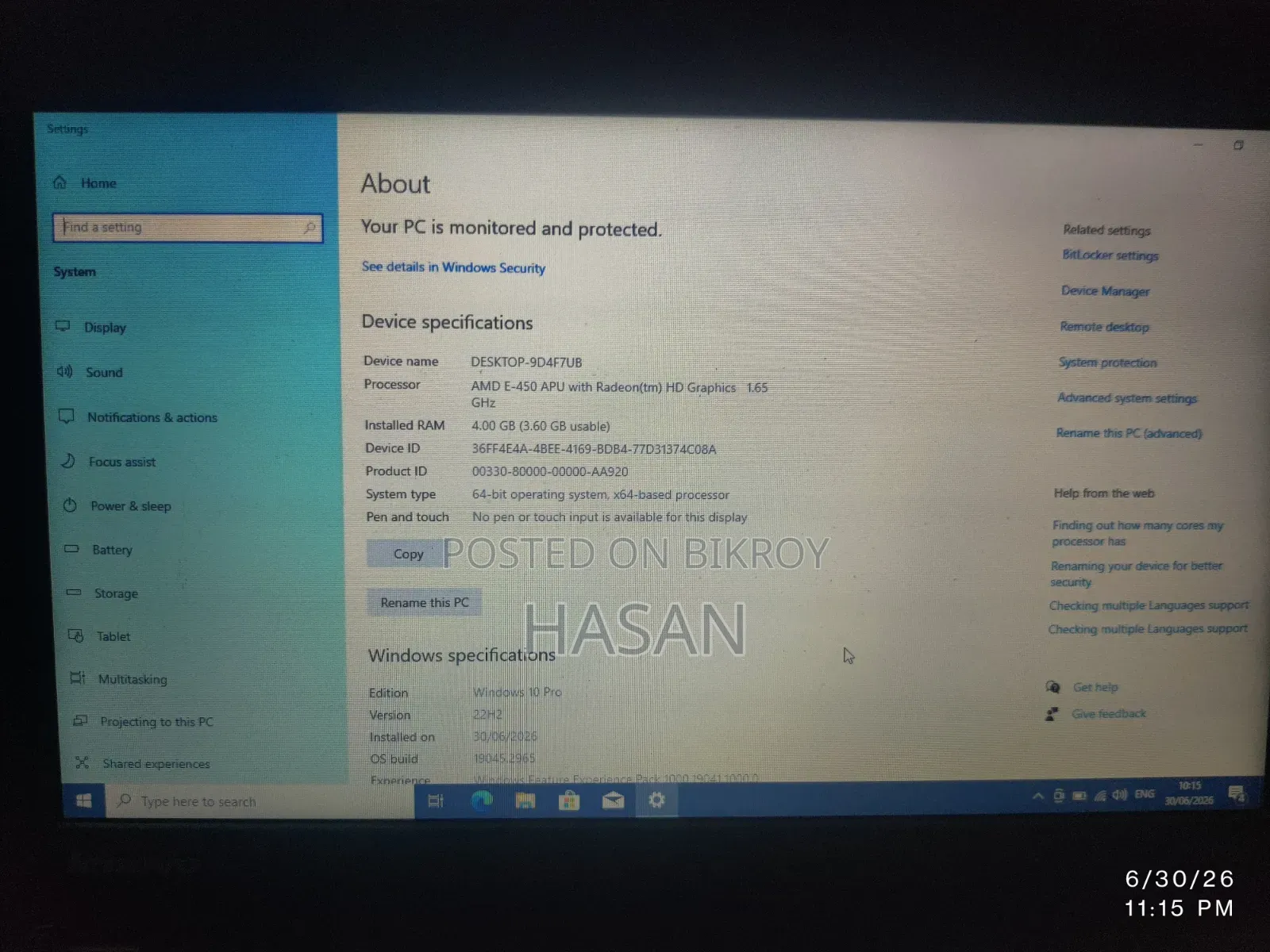 Laptop Lenovo ThinkPad X130e 4GB AMD SSD 256GB