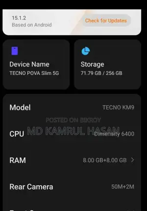 Tecno Pova 128 GB Blue
