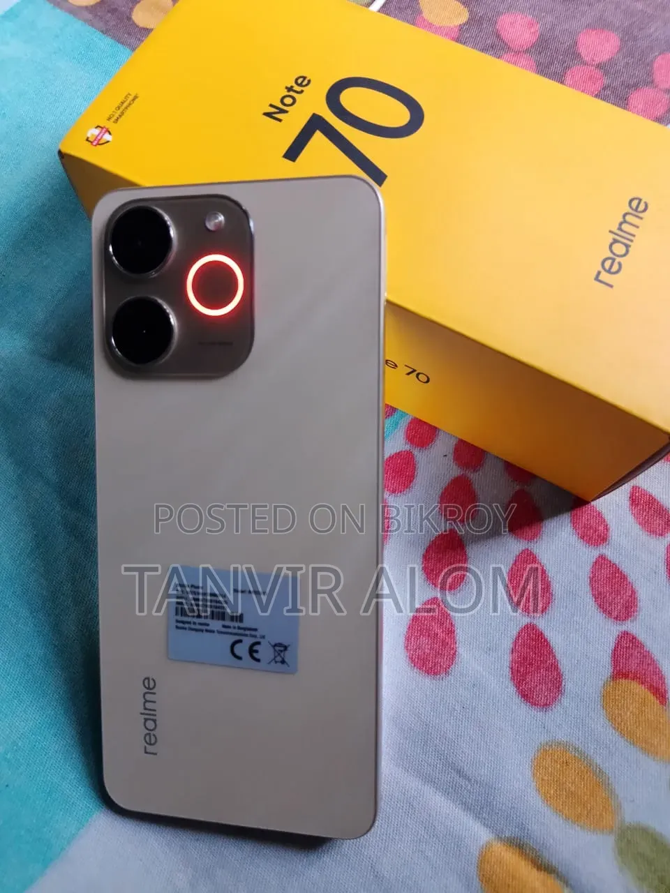 রিয়েলমি নোট ৭০টি ১২৮ জিবি গোল্ড
