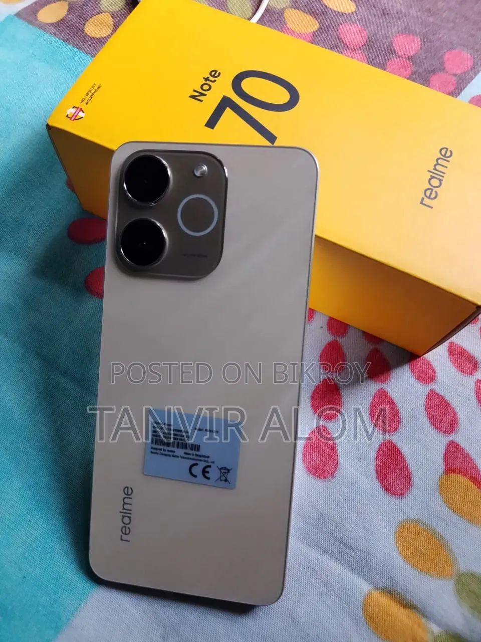 রিয়েলমি নোট ৭০টি ১২৮ জিবি গোল্ড