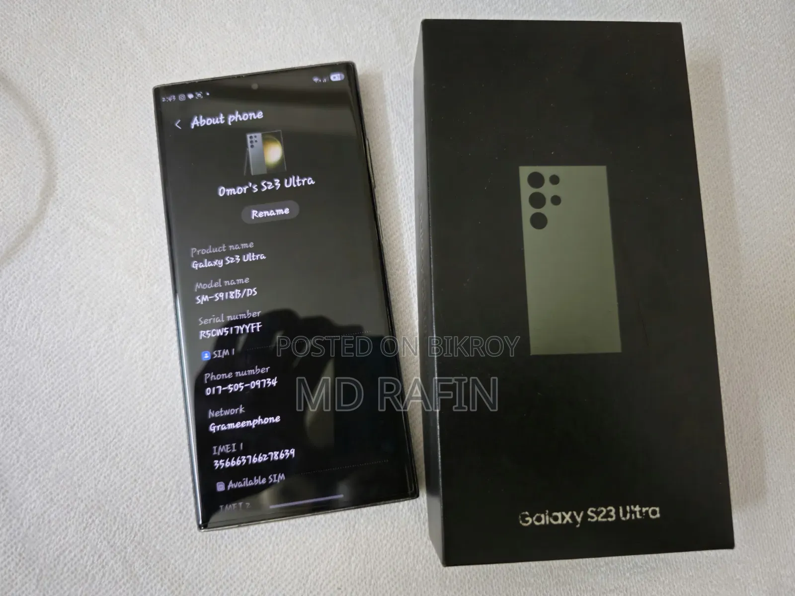 New Samsung Galaxy S23 Ultra 256 GB Green