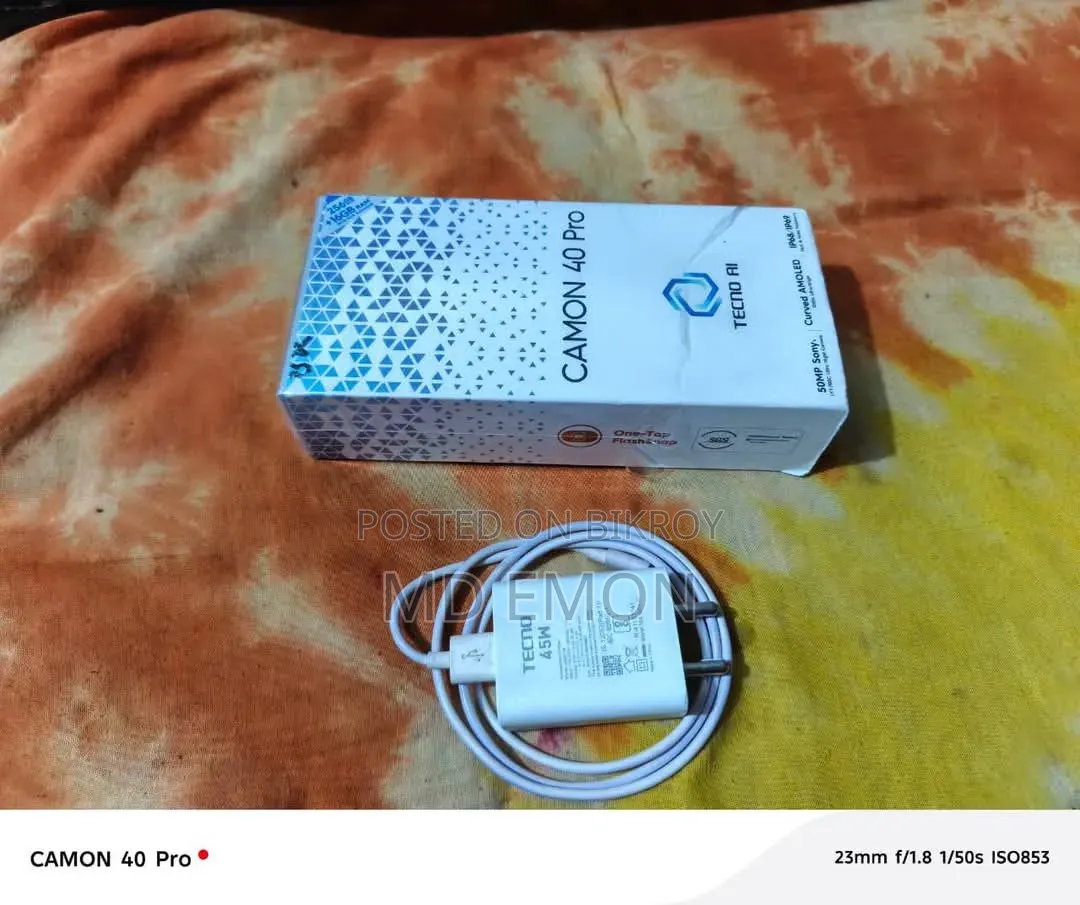 Tecno Camon 40 Pro 4G 256 GB Black