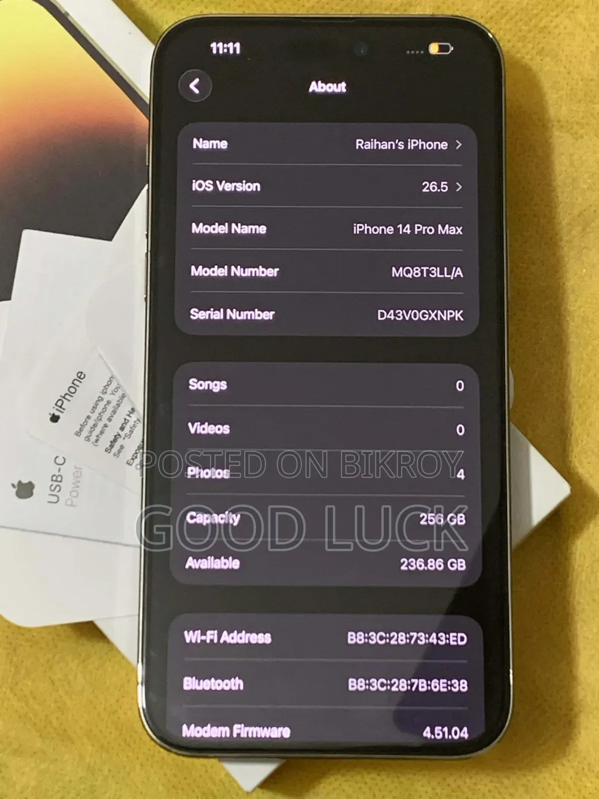 Apple iPhone 14 Pro Max 256 GB Gold