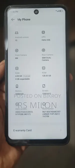Tecno Spark 20C 128 GB Black