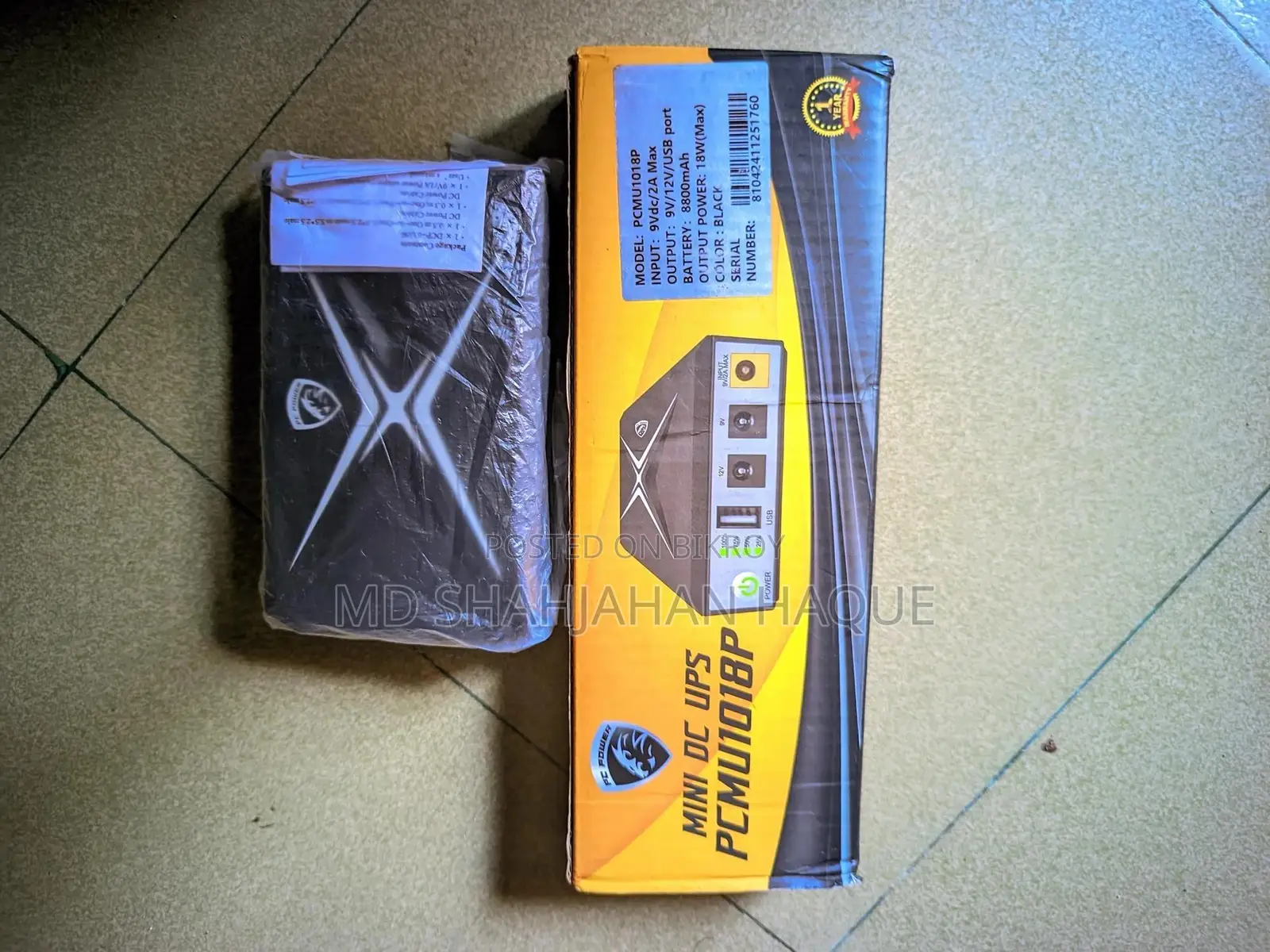 পিসি পাওয়ার মিনি ডিসি ইউপিএস (Pcmu1018p) - নতুনের মতো কন্ডিশন