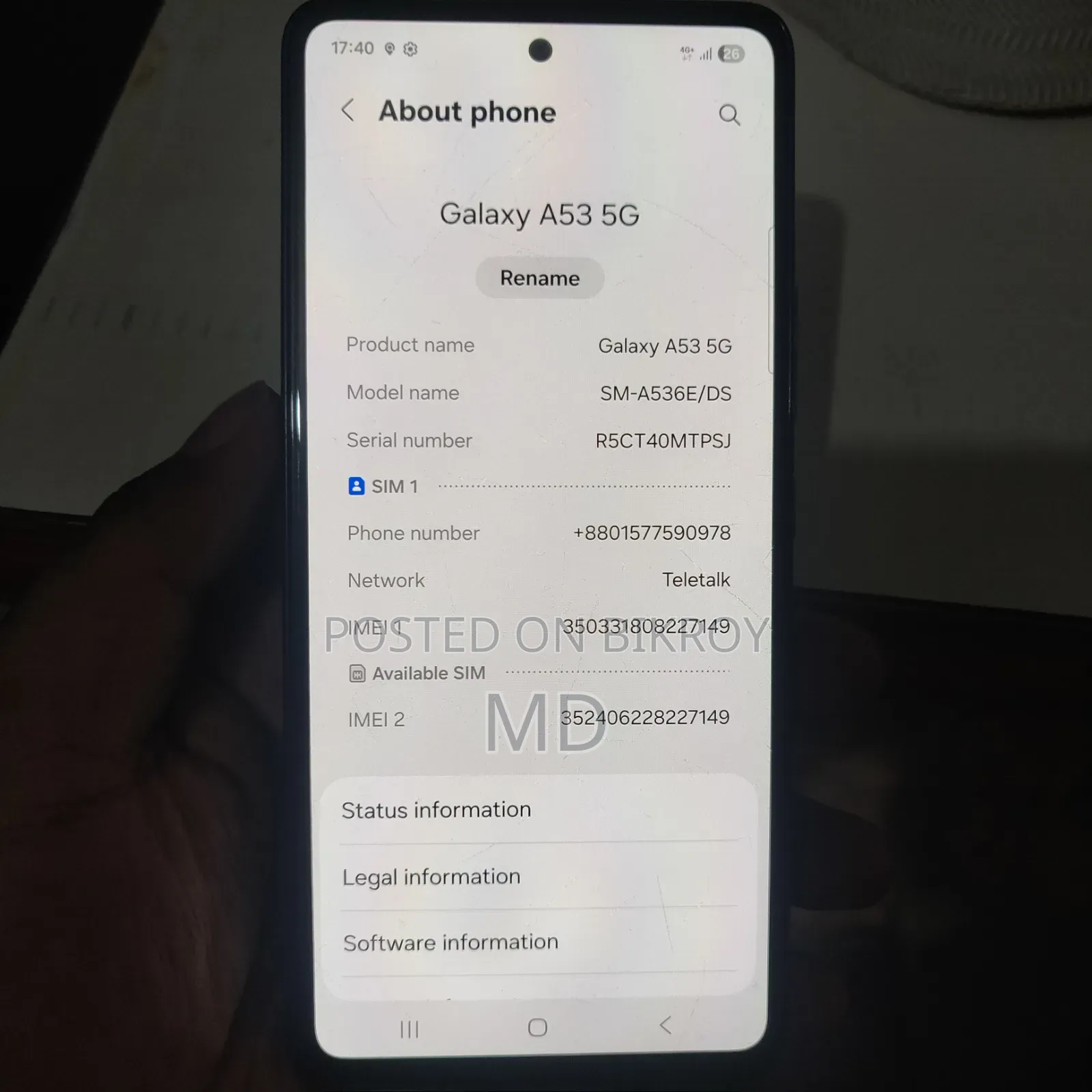 Samsung Galaxy A53 5G 128 GB Black
