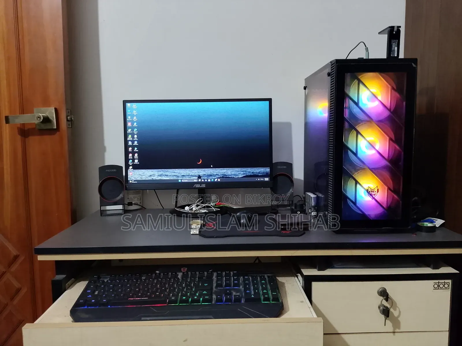 Desktop Computer Asus 16GB AMD Ryzen SSD 256GB