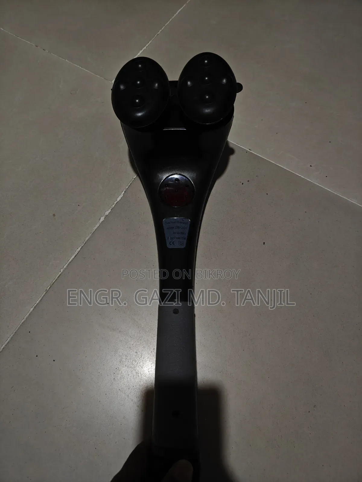 A body massager is for sale.