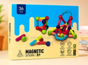 36 Pcs Magnetic Sticks – STEM Educational Toy 🌈 Kids Learning & Play