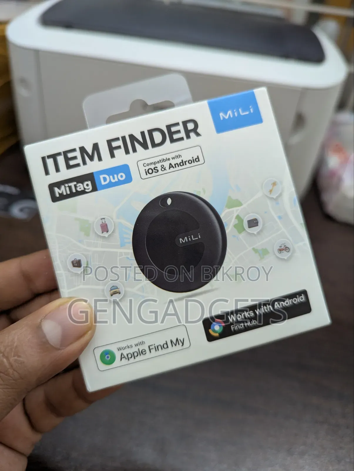 Mili Mitag Duo - Mini Location Tracker (Android + iPhone Support)