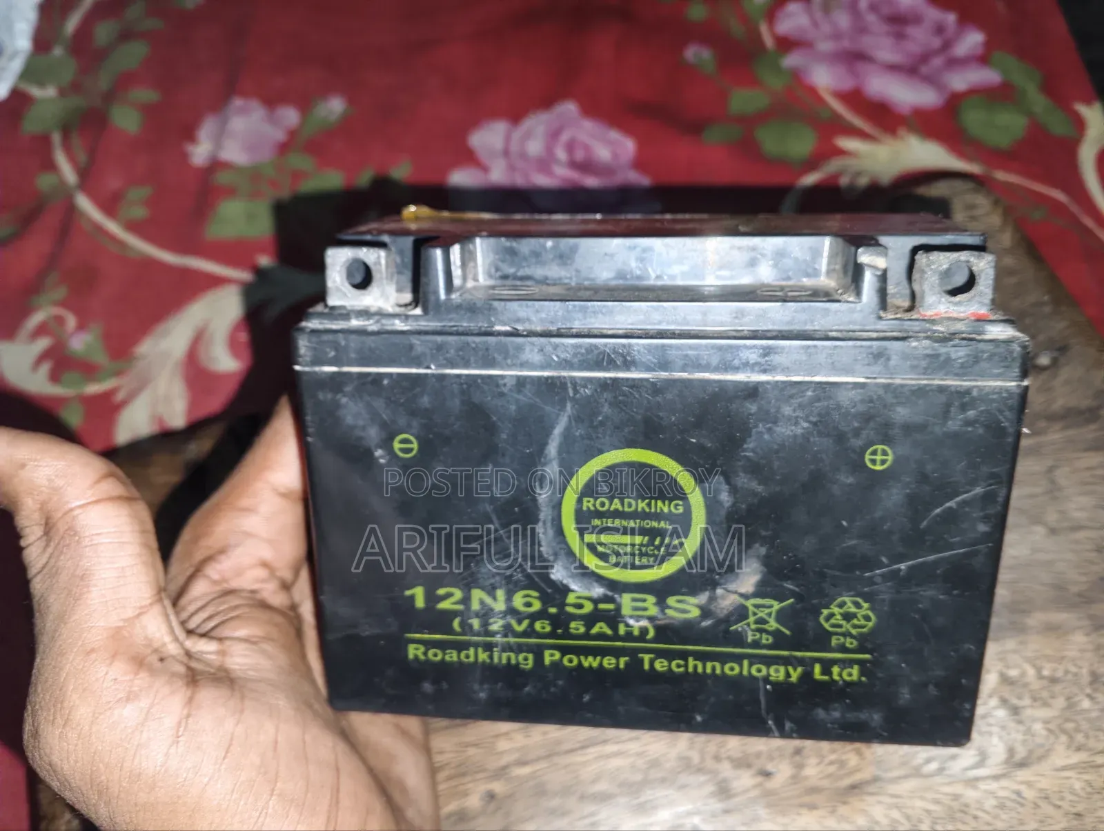 Old Motorcycle Battery