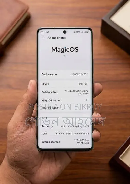 New Honor X9a 5G 256 GB Blue