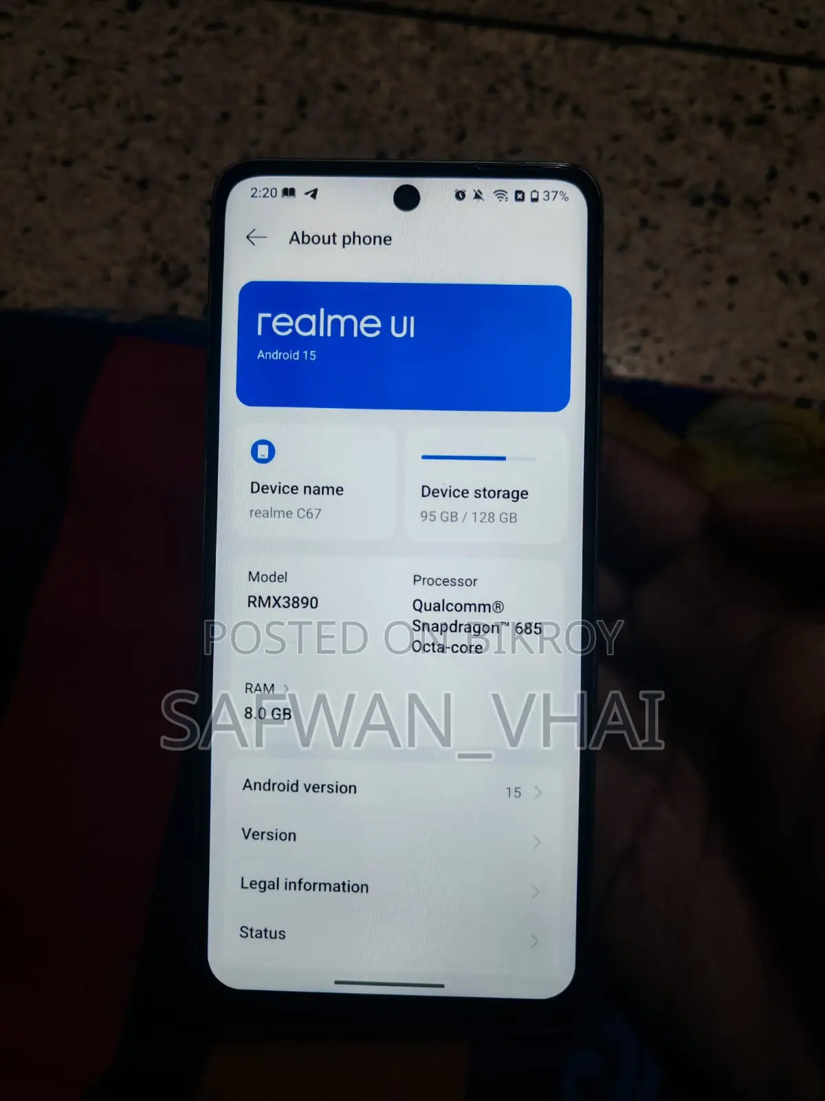 New Realme C67 128 GB Green