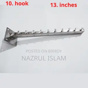 13-inch Premium Showroom Metal Wall Hanger - 10 Hooks
