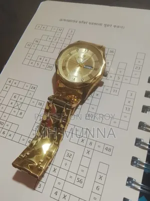 গোল্ডেন লাক্সারি মেনস এনালগ রিস্ট ওয়াচ