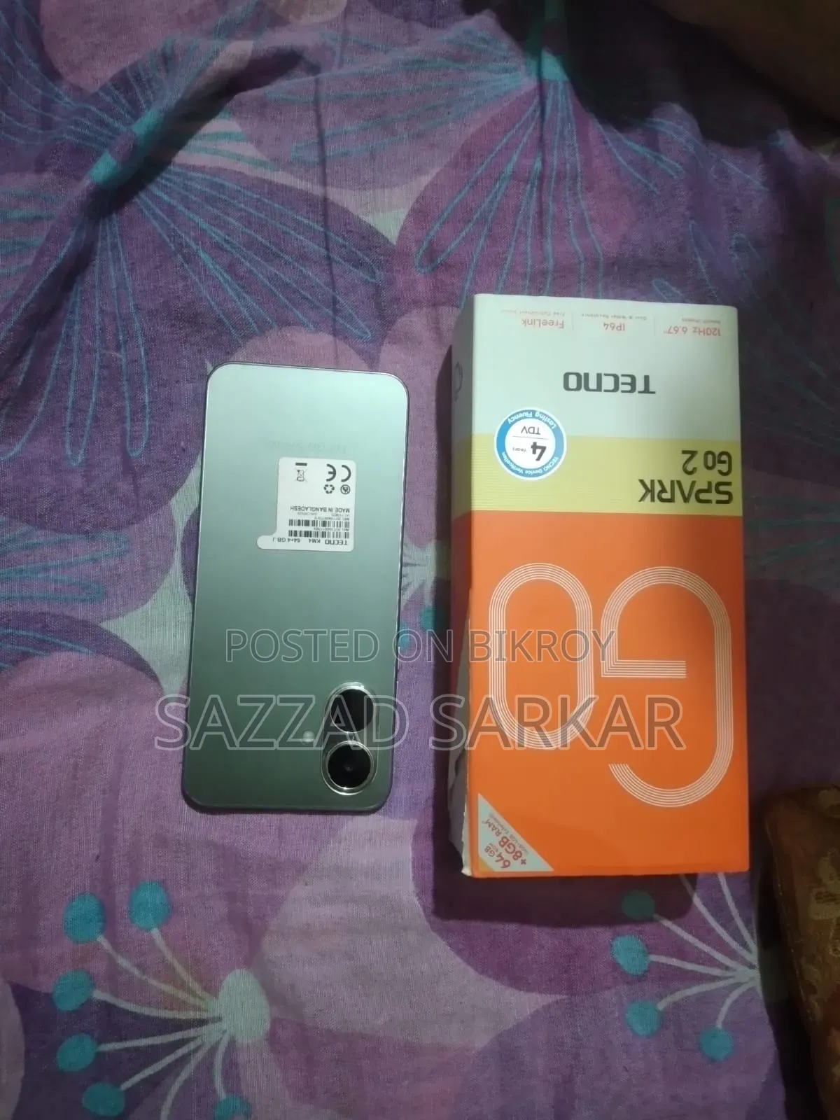 Tecno Spark Go 64 GB Silver
