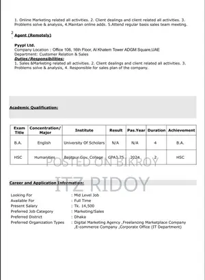Tele-marketing Executive