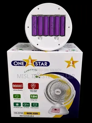 One Star Os 2570d Fan, 9000mah Fan