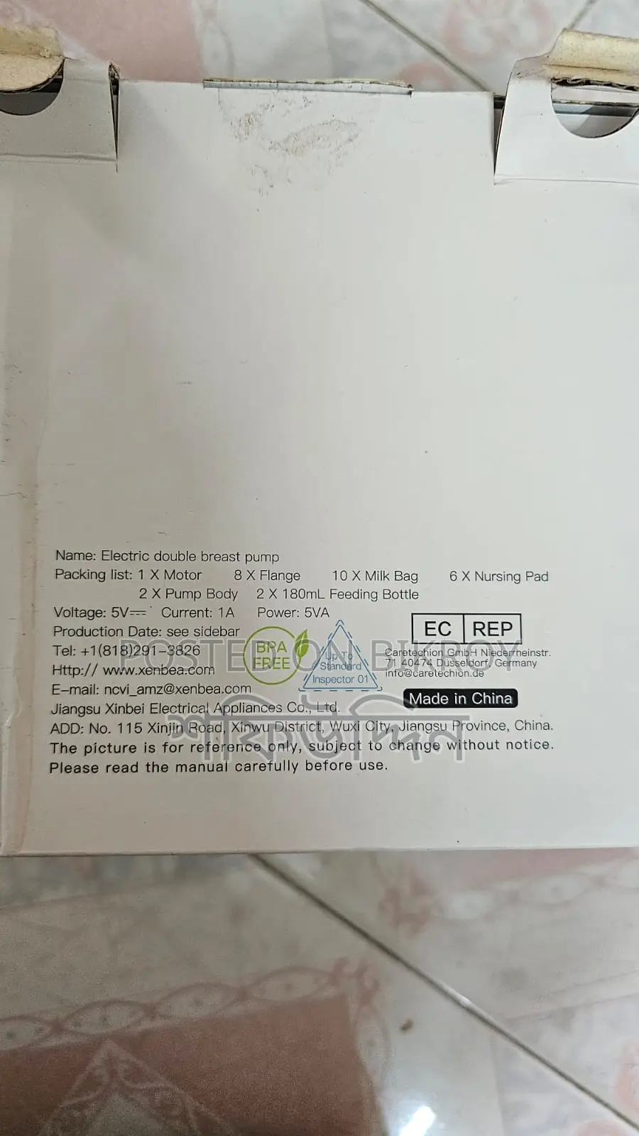 Ncvi 8102 Electric Breast Pump