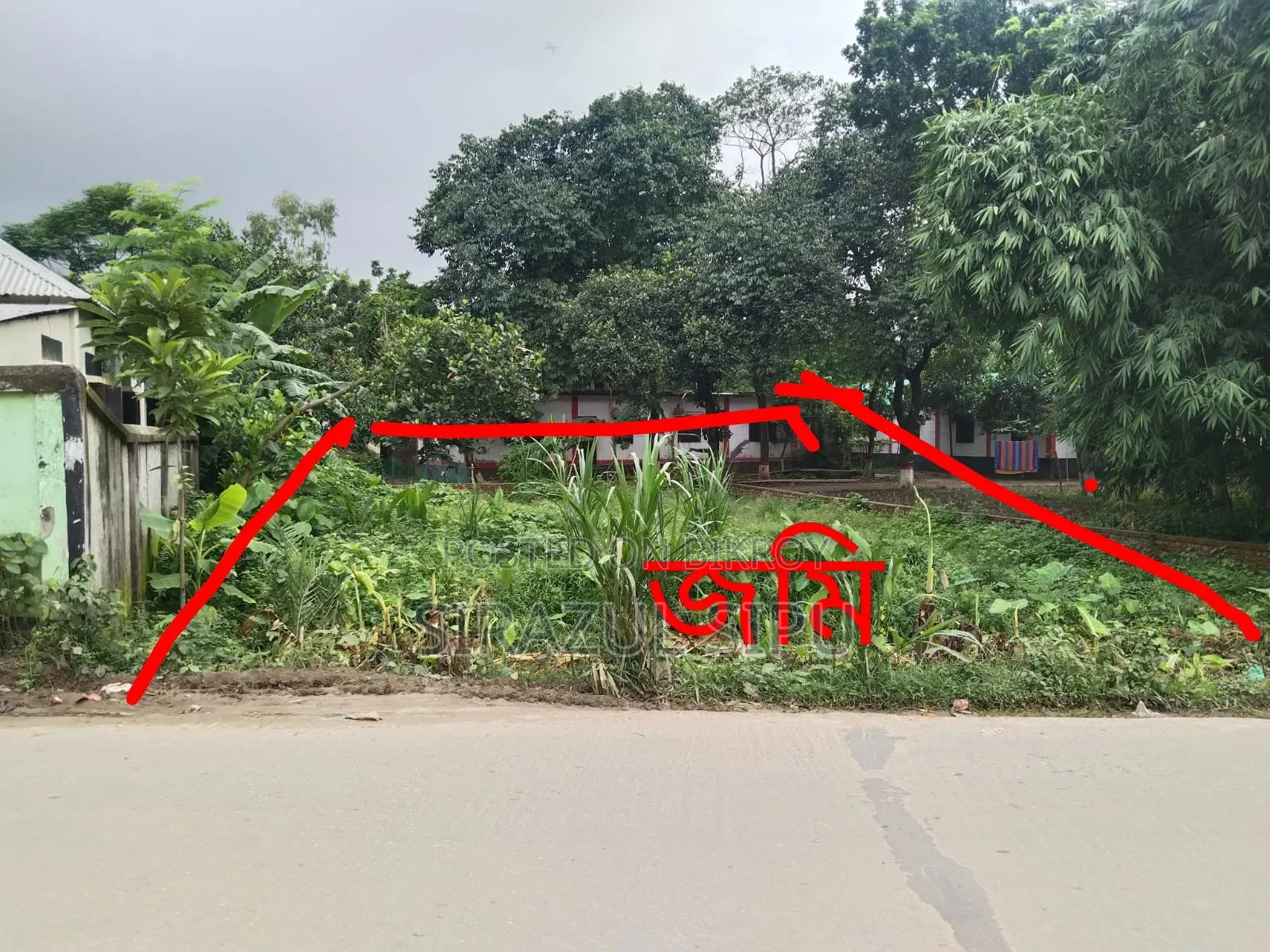 10 decimal land for sale by the road in Shoildubi village, Kashimpur!!