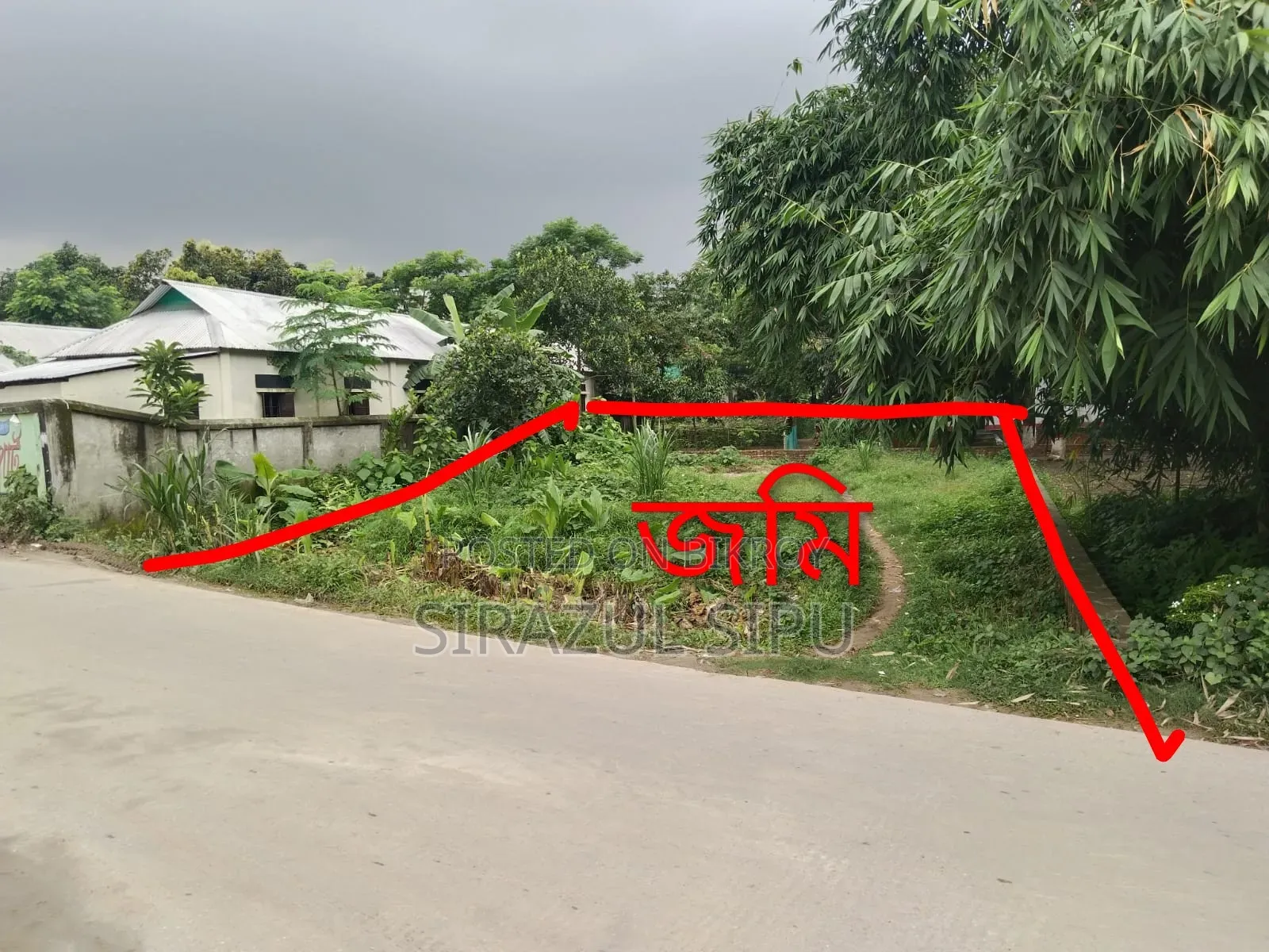 10 decimal land for sale by the road in Shoildubi village, Kashimpur!!