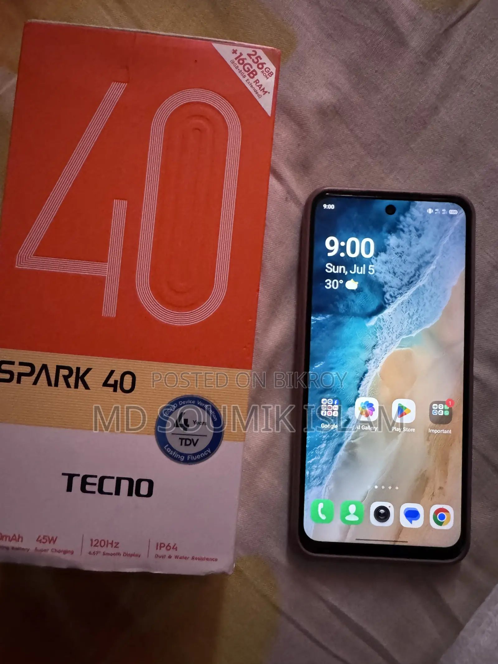 Tecno Spark 40 256 GB Silver