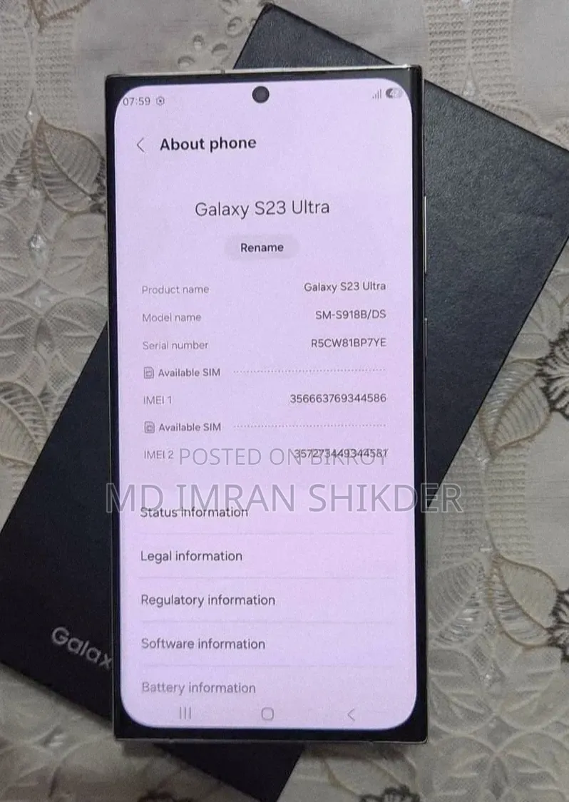 Samsung Galaxy S23 Ultra 256 GB White