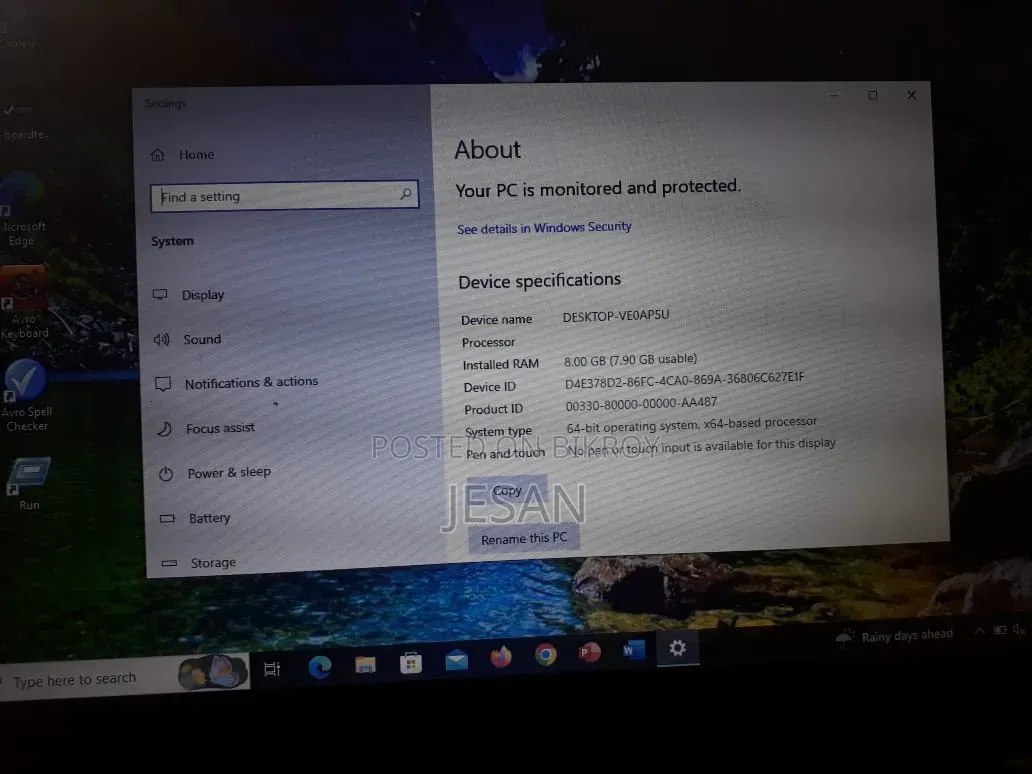 Laptop Lenovo ThinkPad T570 8GB Intel SSD 128GB
