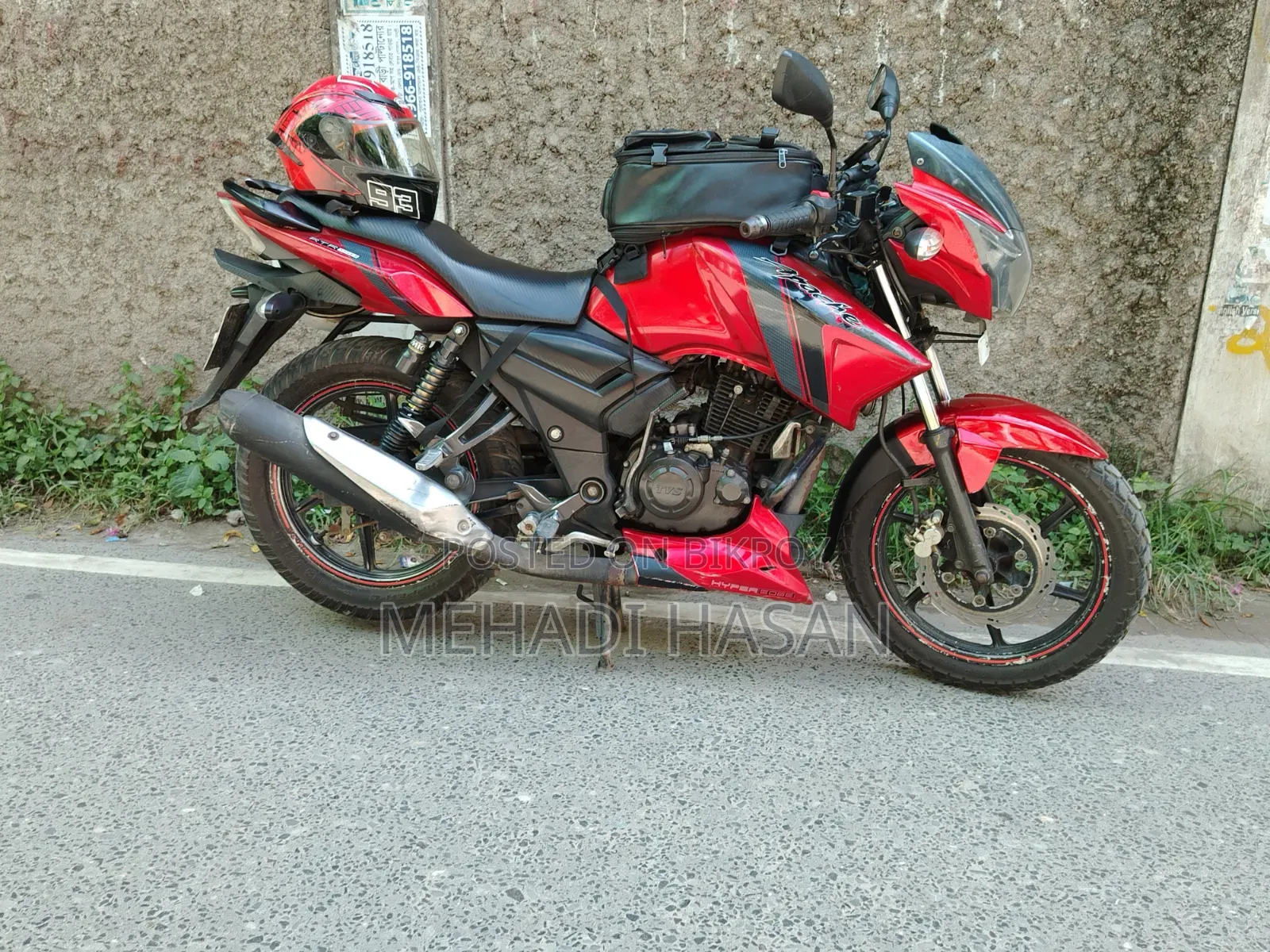 TVS Apache RTR 160 2V 2014 Red
