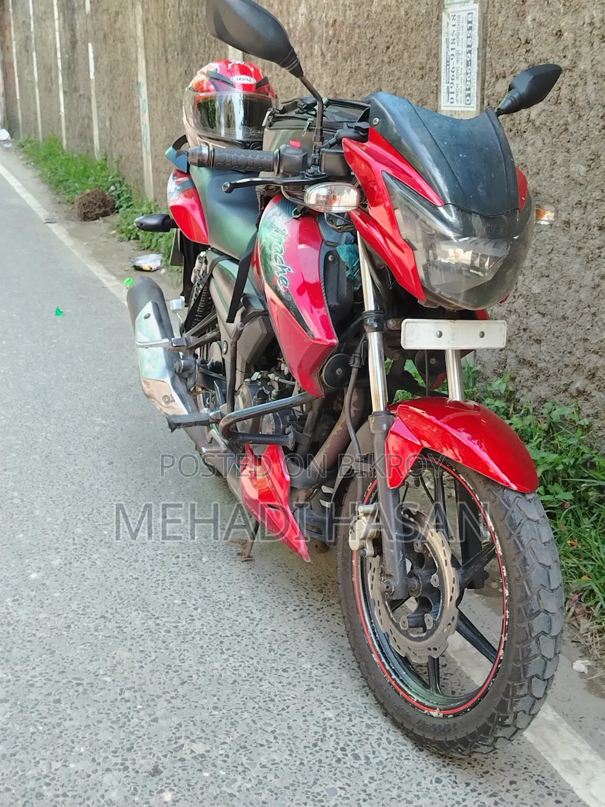 TVS Apache RTR 160 2V 2014 Red
