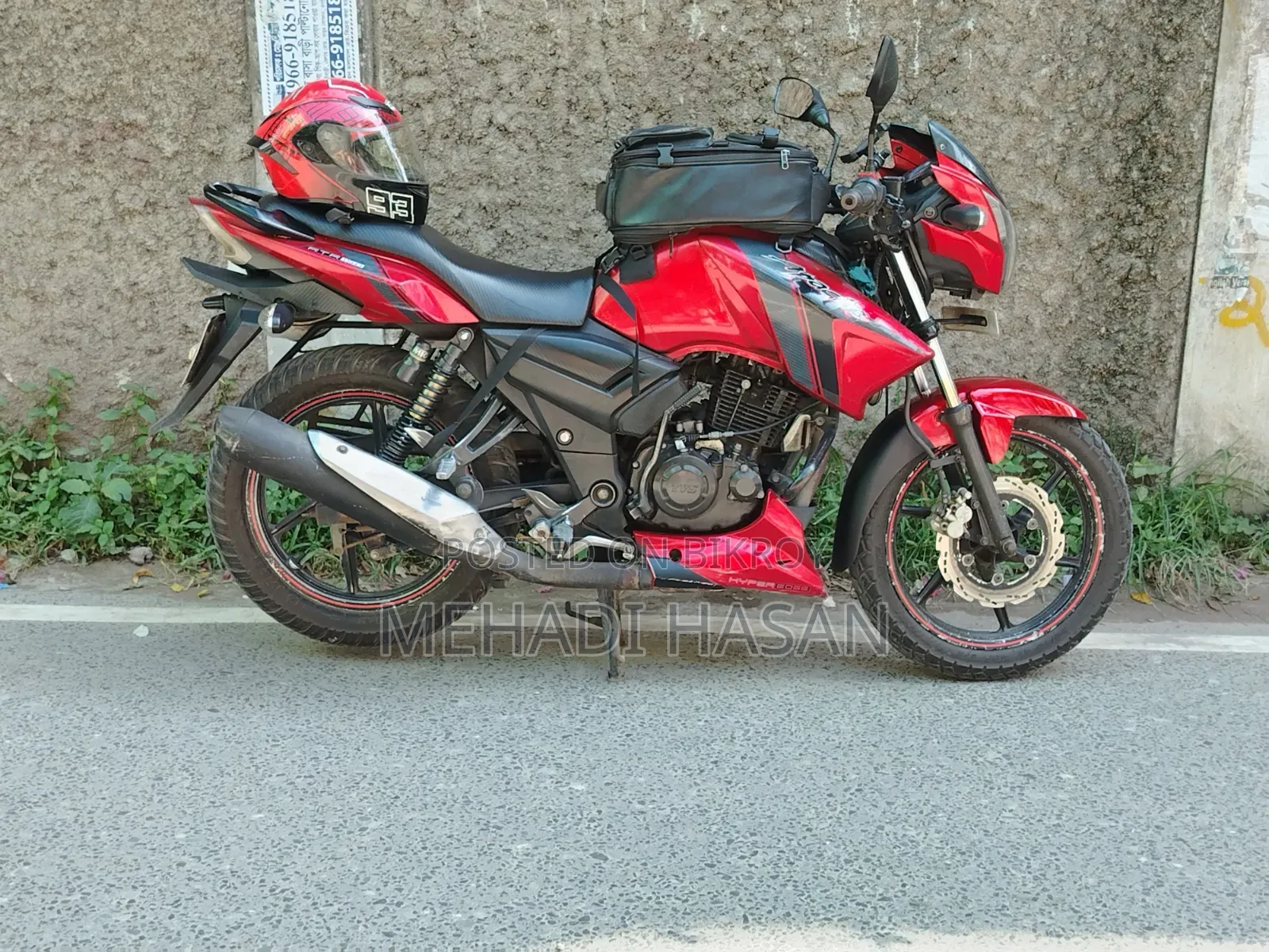 TVS Apache RTR 160 2V 2014 Red