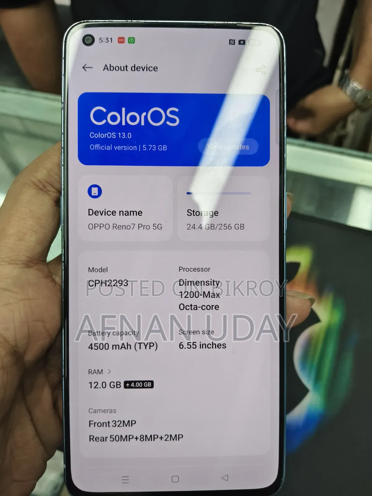 Oppo Reno 256 GB Blue