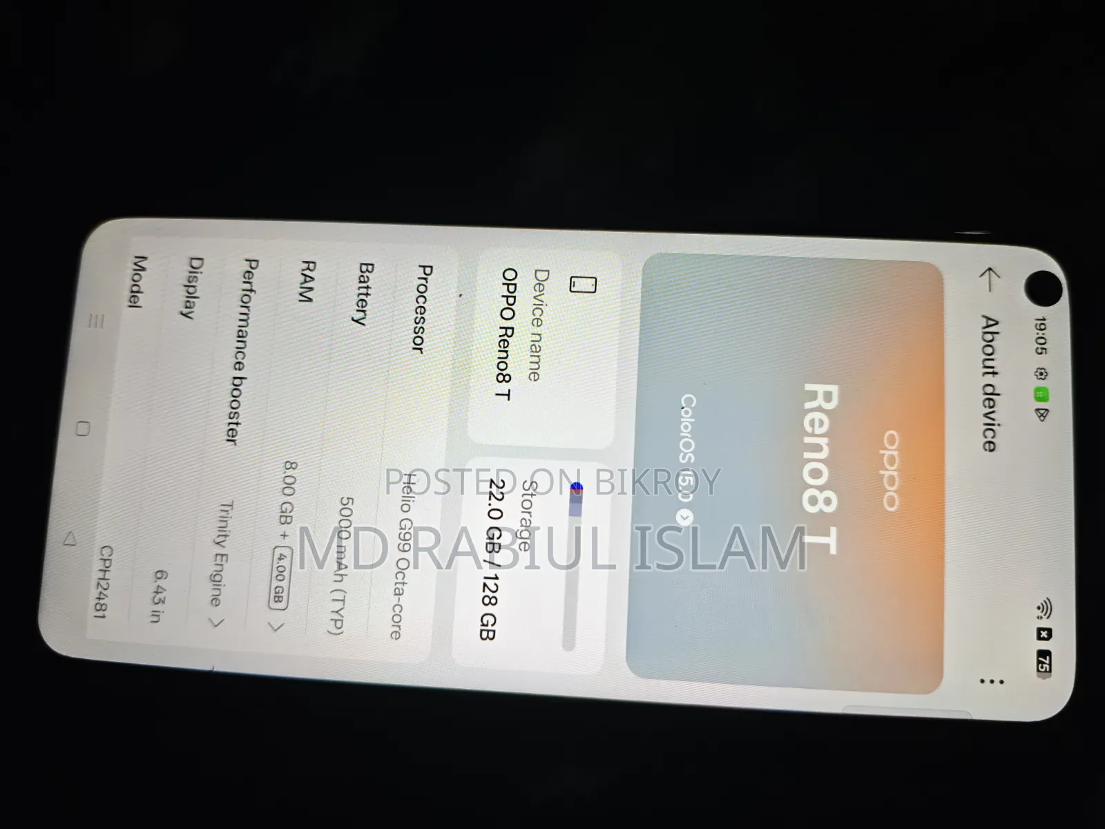 Oppo Reno 8T 128 GB Orange