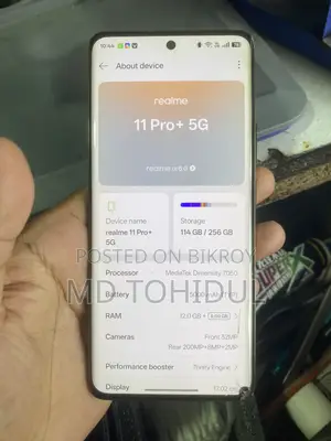 Realme 11 Pro+ 256 GB Rose Gold