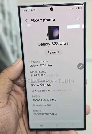 New Samsung Galaxy S23 Ultra 256 GB Black