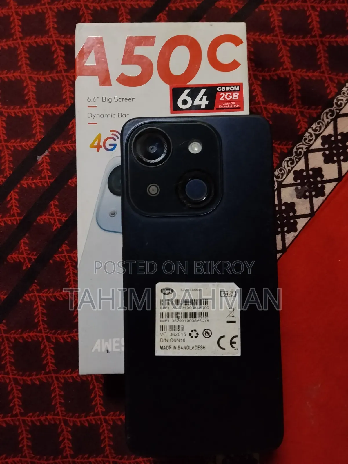 Itel A50C 32 GB Black