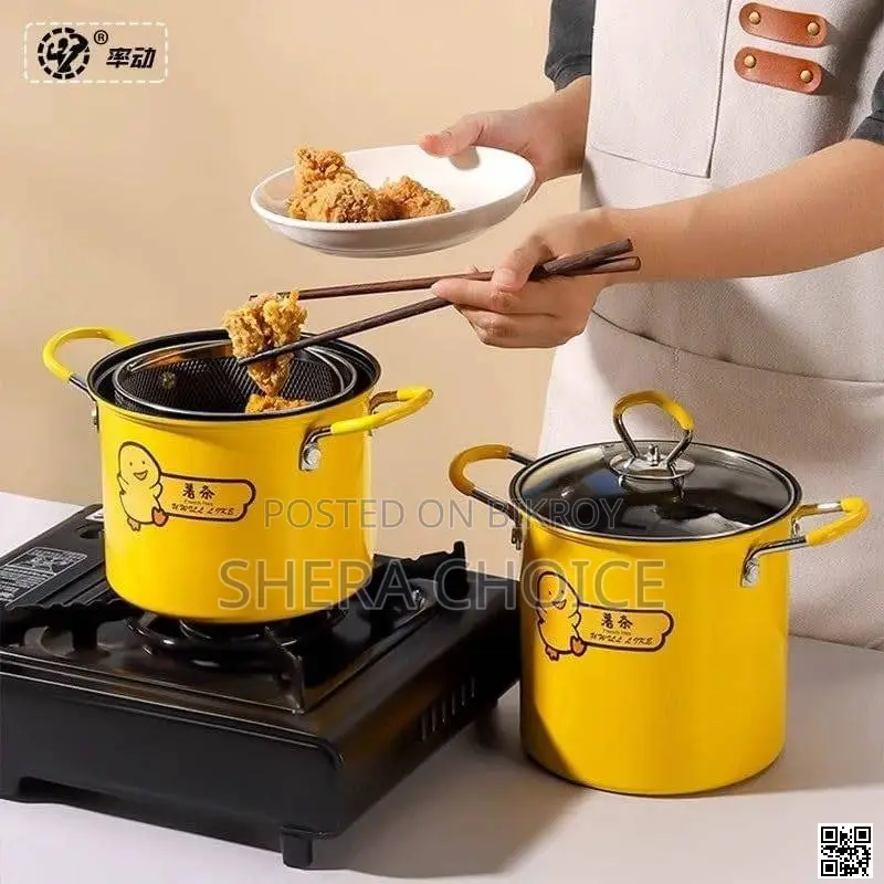Deep Fryer Pot, 2l Small Deep Fryer With Basket Stainless Steel