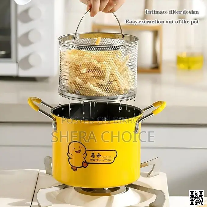 Deep Fryer Pot, 2l Small Deep Fryer With Basket Stainless Steel
