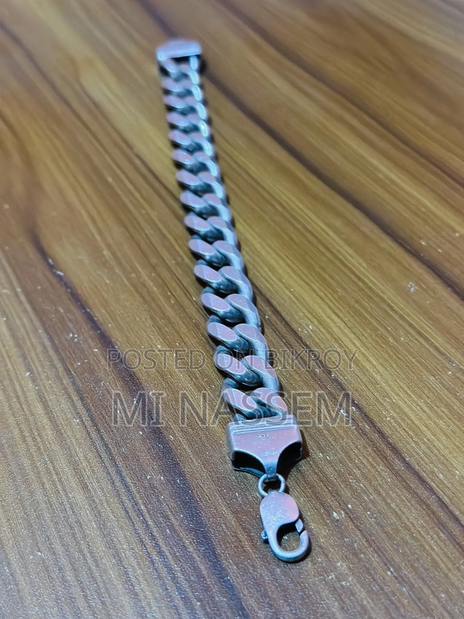 ইতালিয়ান ৭ ভরি সিলভার রুপা ব্রেসলেট ৯২৫
