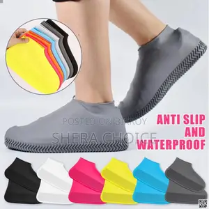 Waterproof Shoe Covers, Non-slip Water Resistant Overshoe Silicone Rubber