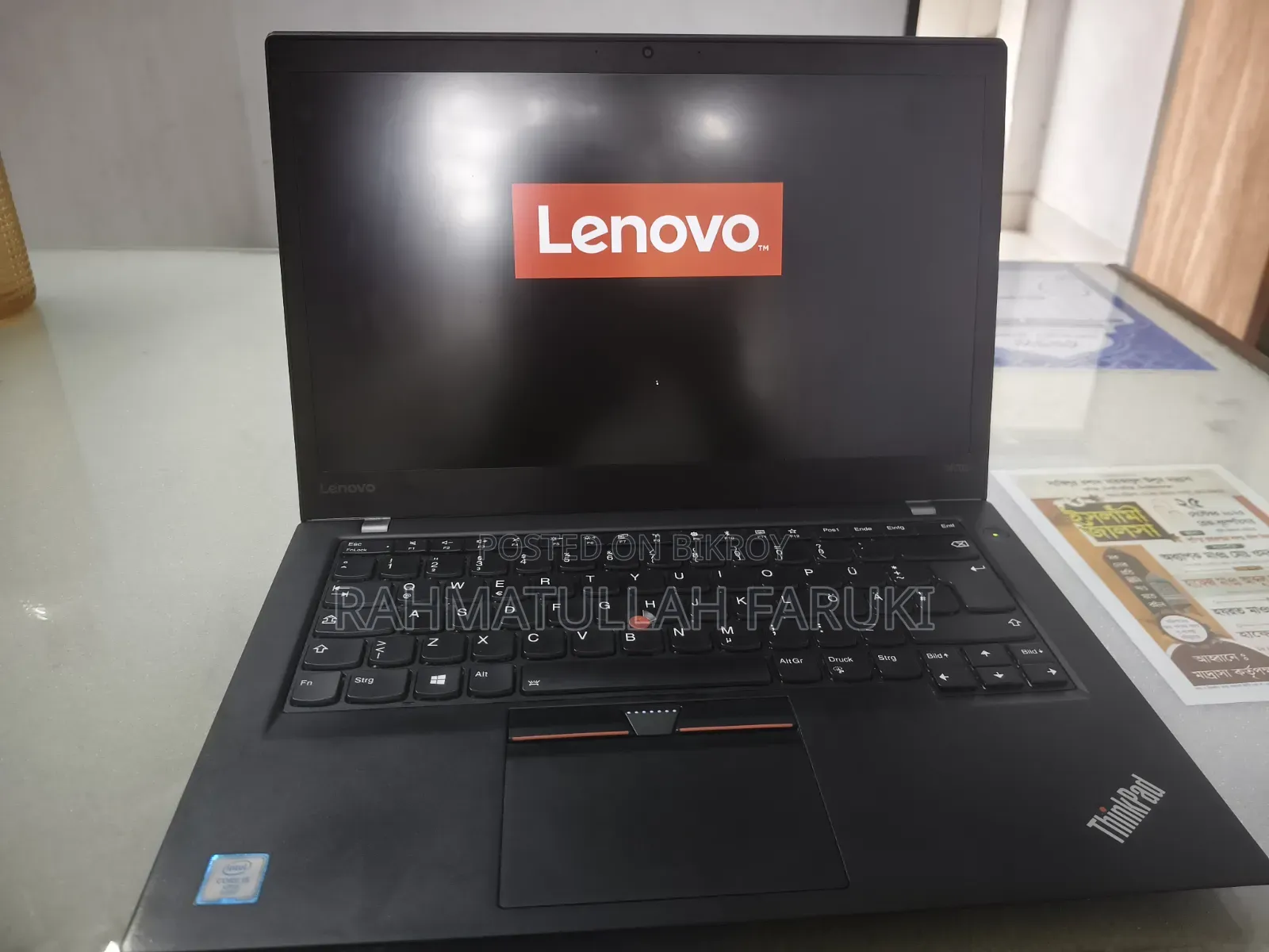 Laptop Lenovo ThinkPad T470s 8GB Intel Core I5 SSD 256GB