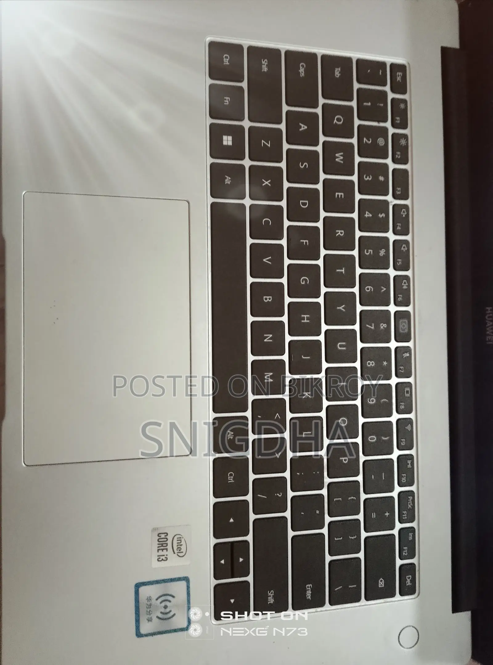 Laptop Huawei Matebook D 15 8GB Intel Core I3 HDD+SSD 250GB