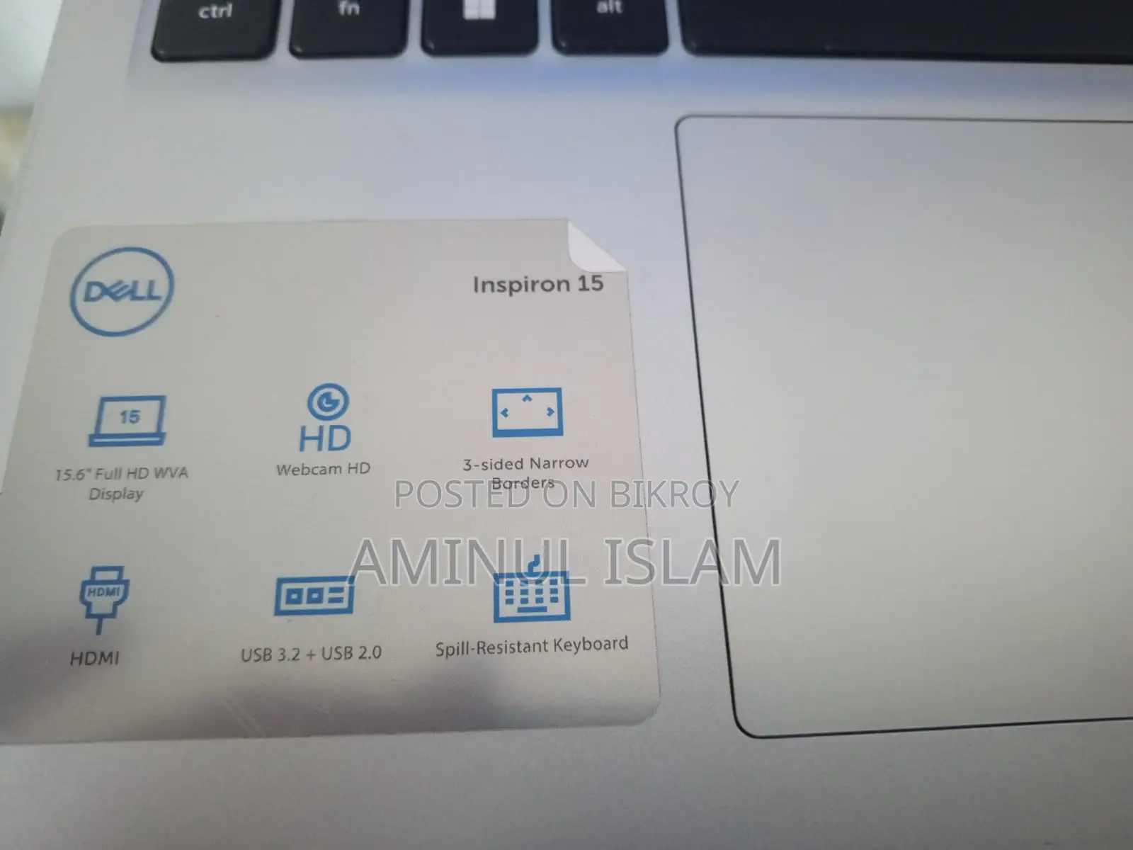 Laptop Dell Inspiron 15 3530 8GB Intel Core I3 SSD 500GB