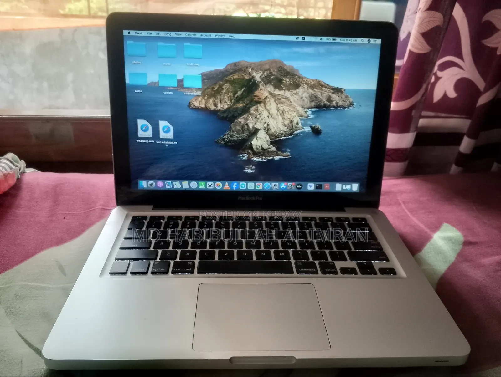 Laptop Apple MacBook Pro 2012 8GB Intel Core i7 HDD 500GB