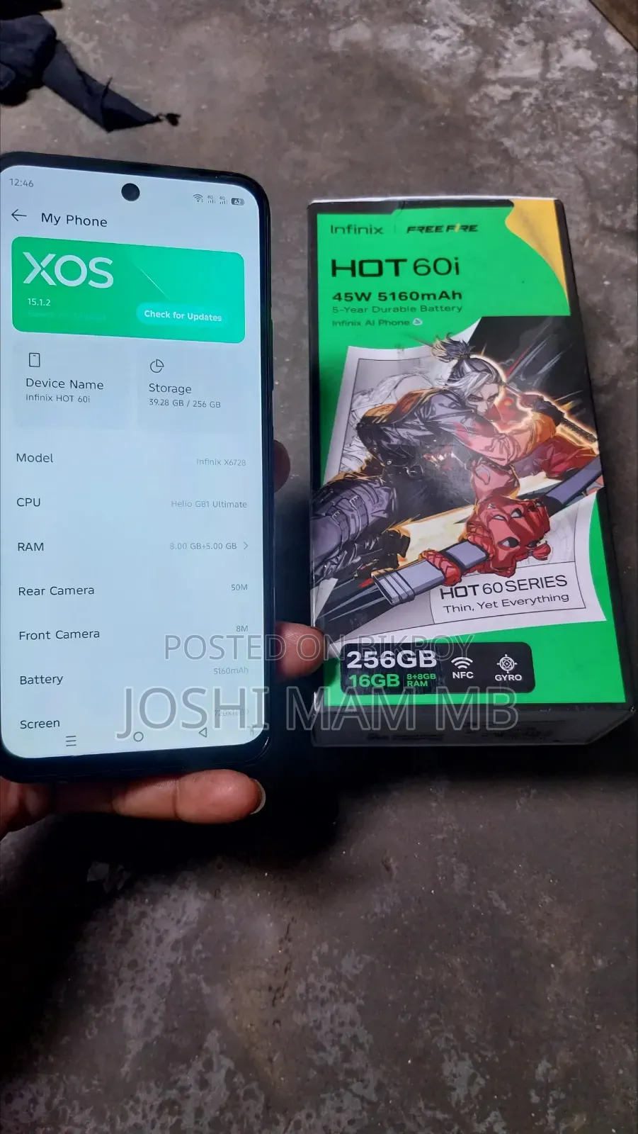 Infinix Hot 60i 256 GB Black