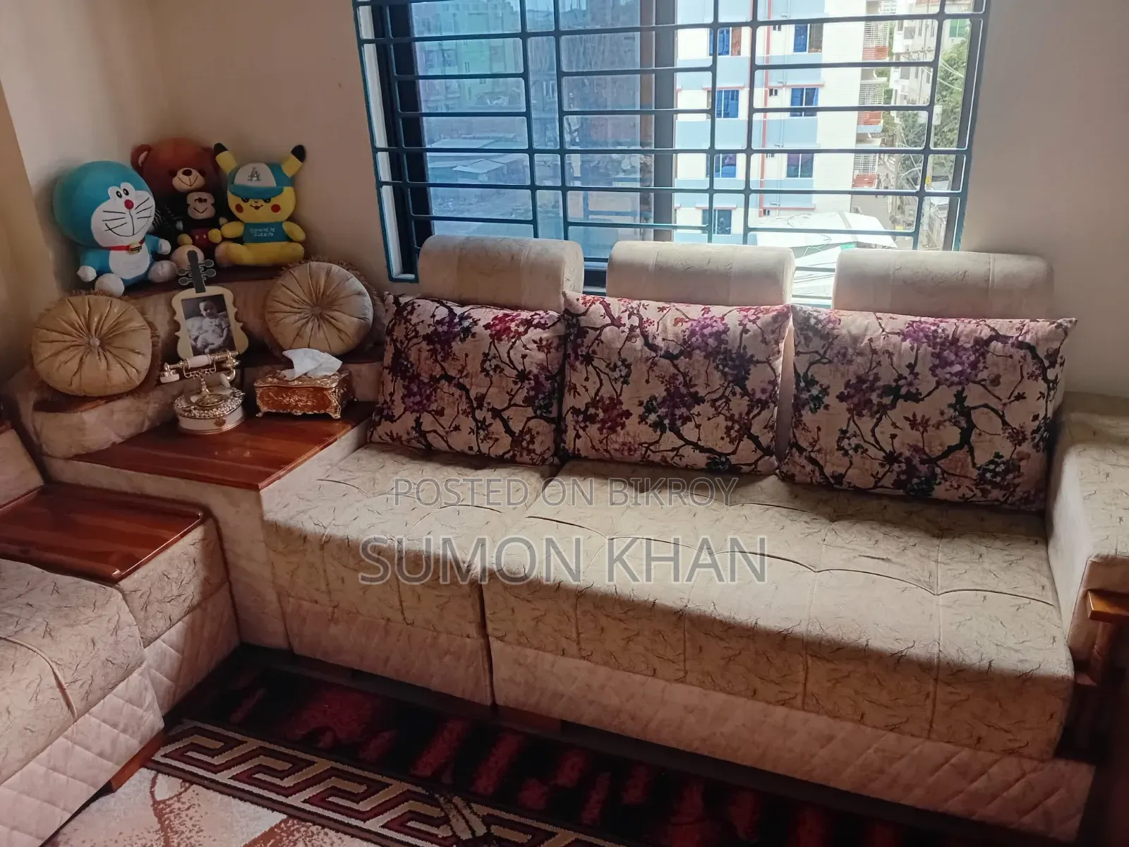 Teak Wood Corner Sofa