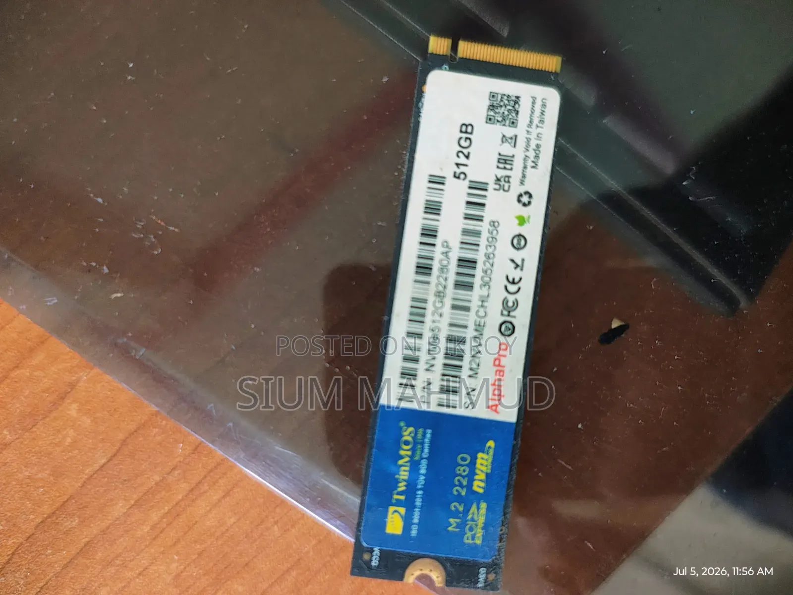 SSD Nvme - Twinmos Alphapro 512gb