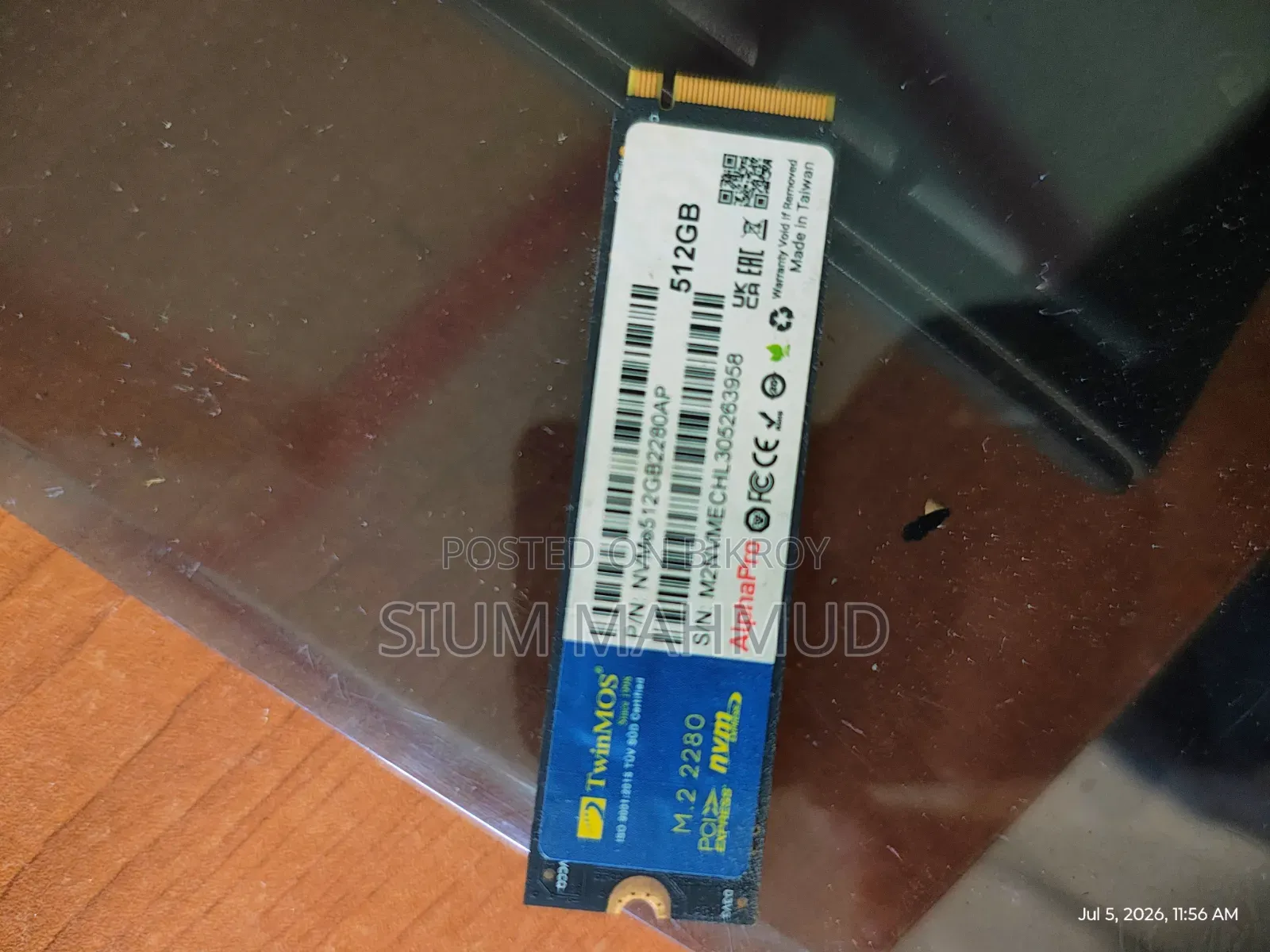 SSD Nvme - Twinmos Alphapro 512gb